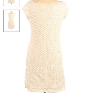 Banana Republic Ivory Dress. Size M.